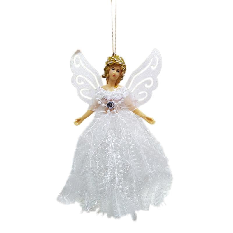 Mini Angel Christmas Tree Topper, Angel Treetop with anging Rope