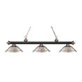 thumbnail image 1 of Z-Lite Rivera 3 Light Game Table Light in Brushed Nickel, 1 of 1