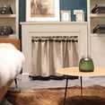 thumbnail image 2 of Kitchen Window Curtains Linen Cotton Half Short Curtain,Blackout Short Curtain,Rod Pocket Bistro Curtain, Half Window for Home Decor, 2 of 7