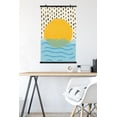thumbnail image 5 of Abstract Sun Over The Sea Wall Poster, 22.375" x 34", 5 of 5