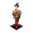 thumbnail image 2 of Muñeca kimono japonesa de 11,81 pulgadas, geisha, muñeca oriental, adorno de mesa, arte artesanal Estilo C, 2 of 9