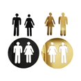 thumbnail image 1 of Restroom Signs Identification Placard for Restaurant Commercial Fernando baño, 1 of 8