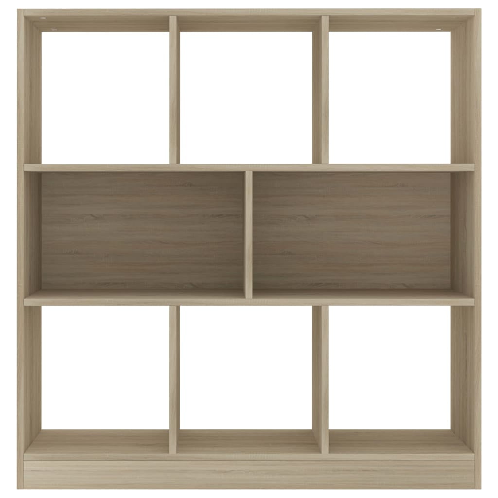 Veryke 8-Cube Reversible Open Shelf Bookcase, Freestanding Storage Organizer - Sonoma Oak