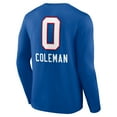 thumbnail image 3 of Men's Keon Coleman Royal Buffalo Bills Team Wordmark Name & Number Long Sleeve T-Shirt, 3 of 3
