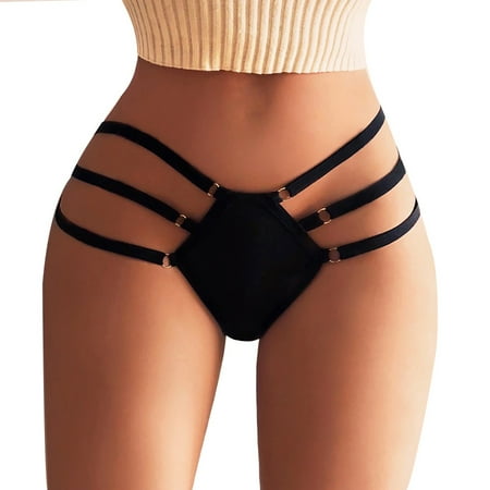 

LBECLEY Womens Lingerie Teal Lingerie for Women Pantie Lace Underwear Lingerie Waist Brief Girl Knicker Thong High Shiny Bikini Skirt Set Black Xl