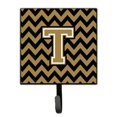 thumbnail image 1 of Treasures Letter T Chevron correa negra y dorada Caroline's Treasures CJ1050-TSH4, 1 of 1