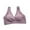 Purple, variant on Fengqque Mother's Plus Size Nursing Soft Comfort Fit Bra Large Size Solid Color Wireless Front Opening Buckle Breastfeeding Pregnant Vests
