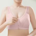thumbnail image 3 of MEICHEN Thin Front Closure Bra for Older Wireless Anti Sagging Underwear Seamless Bralettes Summer Fall Fashion Essentials Clothing, 3 of 8