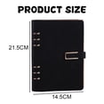 thumbnail image 2 of Business office notebook loose-leaf notepad student imitation leather 6 rings, 2 of 5