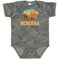 thumbnail image 3 of Inktastic Montana Gift Buffalo Silhouette Boys or Girls Baby Bodysuit, 3 of 5