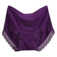 thumbnail image 3 of Comfortable Women's Underwear Plus Size Mid High Waist Breathable Briefs for Elderly Women Solid Design Quality Everyday, 3 of 3