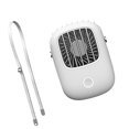 thumbnail image 3 of Ventilador de cuello Ventilador de refrigeración colgante eléctrico recargable USB Refrigerador de aire portátil ajustable, blanco Inevent HA004916-01B, 3 of 7