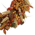 thumbnail image 6 of Autumn Leaves Grass Blades and Berries Artificial Fall Harvest Wreath - 24", 6 of 6