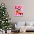 thumbnail image 2 of Sleigh All Day Bold Gift Sled Holiday Graphic Art Gallery Wrapped Canvas Print Wall Art, 2 of 7