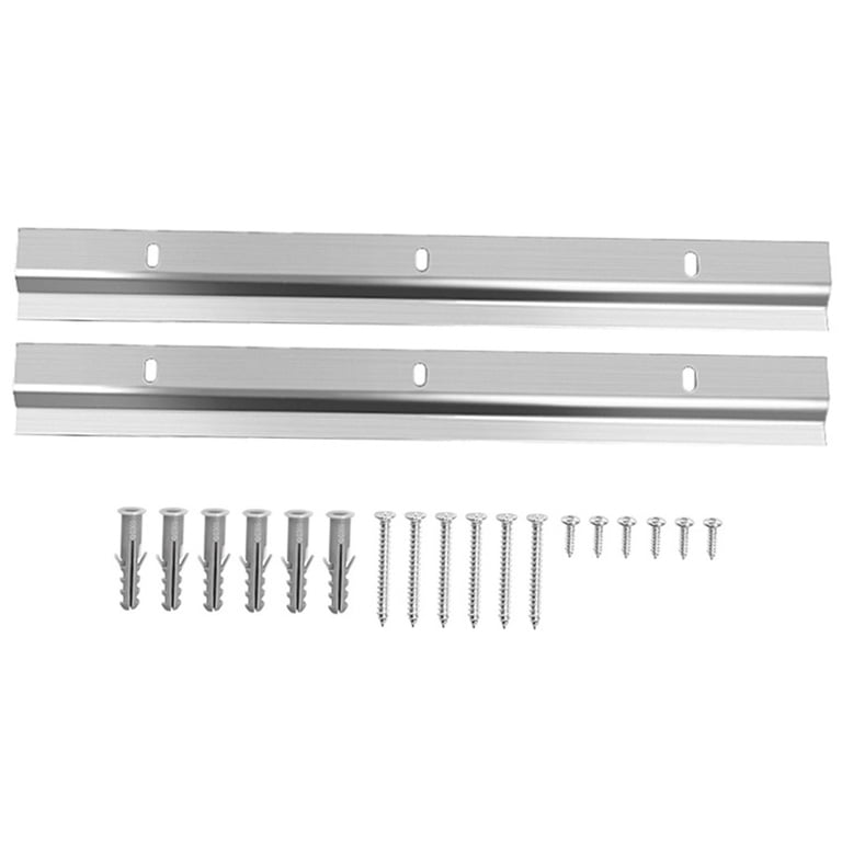 Soimiss 1Set Plated Silver French Cleat Hanger Heavy Duty Z Clips