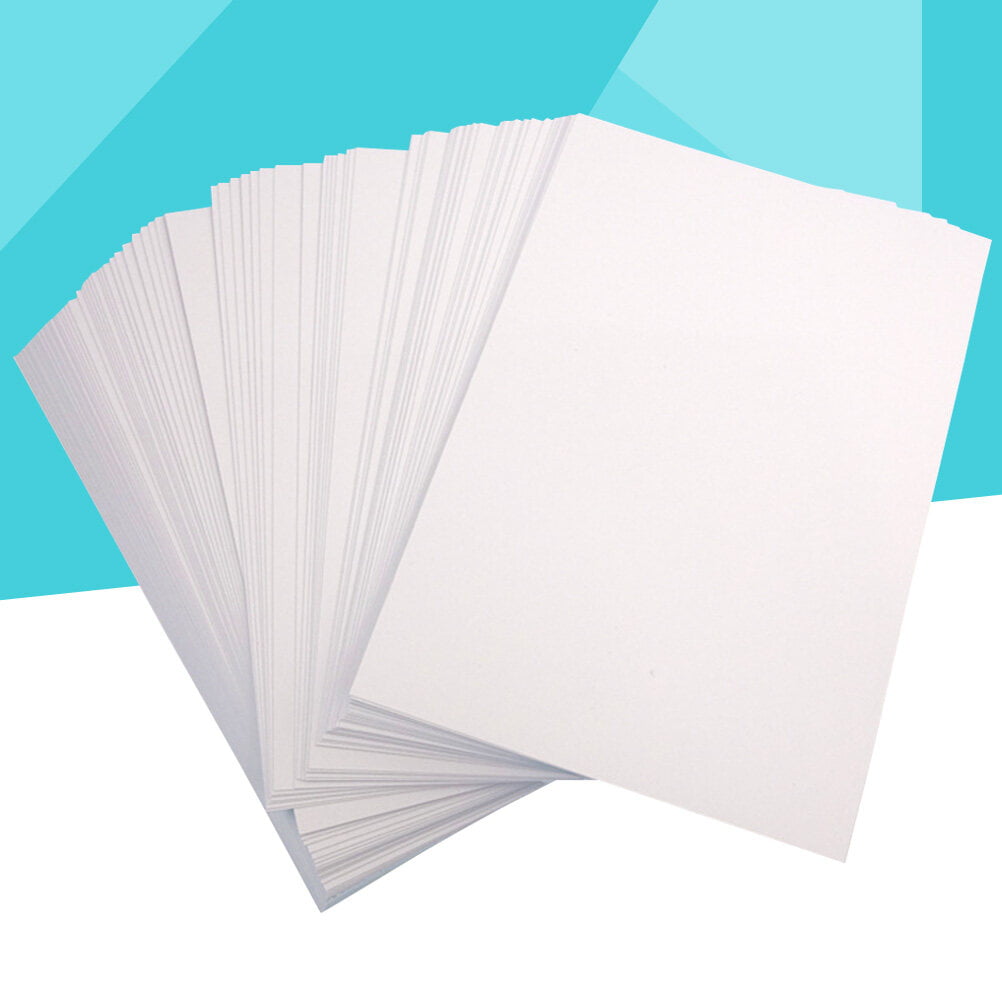50Pcs High Glossy Photo Paper 120G Double-side Picture Printing Paper for  Printers (White) 