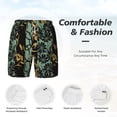 thumbnail image 6 of Picia Lilies Flowers pattern Mens Swim Trunks with Compression Liner Stretch Beach Shorts Quick Dry with Zipper Pockets No-Chafing Board Shorts-3X-Large, 6 of 9