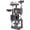 Dark Gray, variant on HarmonyStrings 64.5in Extra Large Cat Tree with 2 Perches, 2 Condos, 5 Scratching Posts, Funny Hammock & Basket & Dangling Balls, Multi-Level Cat Tower for Indoor Felines-Pink