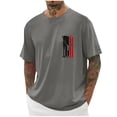 thumbnail image 1 of Tops para hombre, blusas y camisas de cuello redondo y manga corta para hombre, blusas casuales de cuello redondo con estampado de moda para hombre, blusas de cuello redondo y manga corta, camisas par, 1 of 5