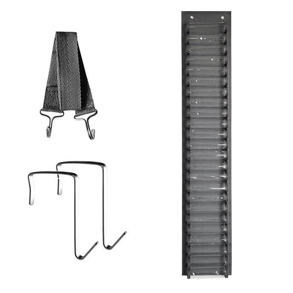 24 Compartments Craft Storage Organizer Roll Holder Hanging Closet Rack Wall Studio or Over Door
