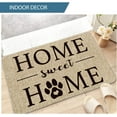 thumbnail image 4 of Home Sweet Home Cute Dog Paw Footprints Plum Print Decorative Doormat, Pet Dog Cat Low-Profile Floor Mat Switch Mat for Indoor Outdoor 17 x 29 Inch, 4 of 6