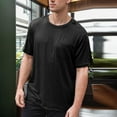 thumbnail image 2 of TBWNWG Men T Shirts Men's Back Shoulder Shirt Recovery Can Tear Short Sleeve Full Open Side Button Dialysis Chemotherapy Clothing,Size M, 2 of 9
