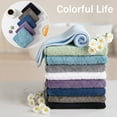 thumbnail image 6 of 12 Pack Kitchen Washcloths, 13"x13" Large Thick Dishcloths for Drying Dishes, Ultra Soft Microfiber Towels Quick Dry Super Absorbent Wash Cloths Set for Kitchen Cleaning (Black), 6 of 8