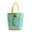 Green, variant on Transparent Large Capacity PVC Jelly Bag For Women Grocery Vacation Heavy Duty Striped Tote For Daily Organization
