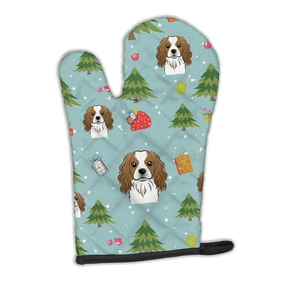 Carolines Treasures BB5013OVMT Christmas Cavalier Spaniel Oven Mitt Large multicolor