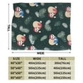 thumbnail image 3 of Kll Fleece Blanket Plush Throw Blanket Baby Sloths Sleeping On The Christmas Ball,Soft Fuzzy Cozy Flannel Blanket For Couch Sofa Bed.(60"X50"), 3 of 9