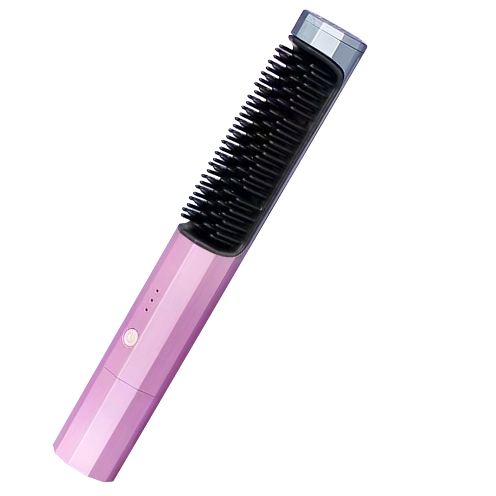 Hair Straightening Brush 3 Temperature Gears Prevent Damage Hair Straightener Comb for Dry Wet Use Purple Gradient Color Walmart