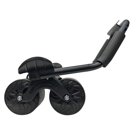 ATHLETIC WORKS PLANK ABDOMINAL ROLLER WHEEL. CORE STRENGTH, ABDOMINAL TRAINER, BLACK