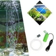 thumbnail image 5 of GustaveDesign Aquarium USB Air Pump Ultra Silent High Energy Saving Supplies Mini Portable Oxygen Air Pump with Hanging Buckle, Air Stone and Silicone Tube for Fish Tank Aquarium, Green, 5 of 11