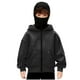thumbnail image 2 of Chaqueta deportiva de invierno de color liso para niños, de manga larga, con capucha, informal, con cremallera y bolsillos, de poliéster, 2 of 5