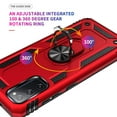 thumbnail image 6 of Compatible with Samsung Galaxy S20 Case Built-in 360 Ring Holder Kickstand, Extreme Protection Military Armor Magnetic Car Dual Layer Protective Heavy Duty Phone Cover,Red, 6 of 6