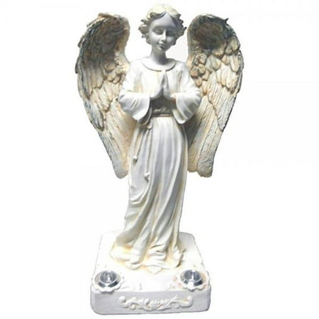 Gsl Ss Pl029 13 Praying Angel With 2 Yellow Led Solar Light Gsl Ss Pl029 13 Praying Angel With 2 Yellow Led Solar Light