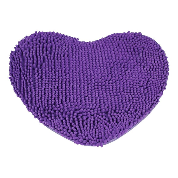 Side Chairs for Living Room Chenille Heart Shaped Door Mat Bathroom Toilet Living Room Multicolour Floor Rugs for Living Room Soft Rugs for Living Room