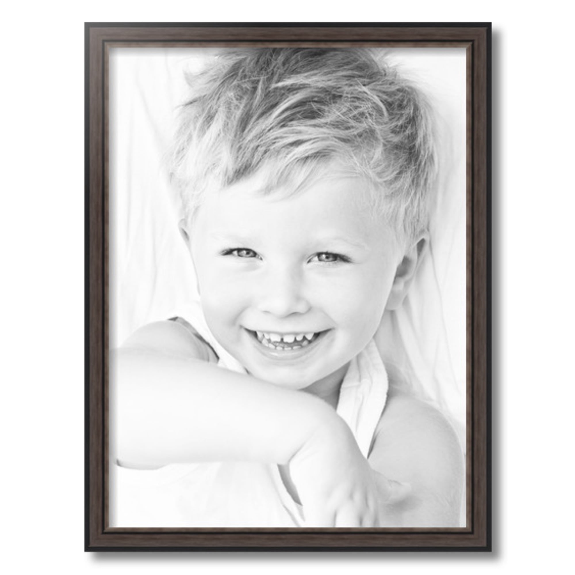 ArtToFrames 18x24 Inch Grey and Black Frame Picture Frame, This Gray MDF Poster Frame is Great for Your Art or Photos, Comes with 060 Plexi Glass (4448)