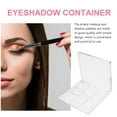 4pcs Transparent Eyeshadow Palettes Lipstick Boxes Cosmetic Storage