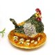 thumbnail image 1 of Joyero de aleación de pollo con forma de gallina ponedora de la suerte con revestimiento de metal, 1 of 5