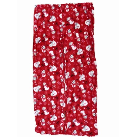 holiday womens red holiday snowman plush christmas womens christmas pajamas walmart