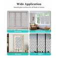 thumbnail image 6 of Window Privacy Film Black Dandelion Stained Glass Window Film Decorative Sun Block Window Cover Farmhouse Botanical Blossom Window Clings Static Adhesive Sticker for Bathroom 17.7"x78.7", 6 of 7
