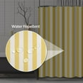 thumbnail image 3 of Shower Curtain Waterproof White Stripe Striped Stamp Yellow Sleepwear Apparel Products Vertical Polyester Fabric 72 x 72 Inches Set with Hooks, 3 of 4