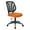 Orange, variant on Office Star Products Screen Back Armless Task Chair with Purple Mesh and Dual Wheel Carpet Casters