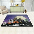 thumbnail image 2 of SKYSONIC Halloween Cat Vintage Non-Slip Area Rug, Trick Or Treat Floor Carpet Comfort Floor Mats Decor for Indoor Front Porch Living Room Bedroom Kitchen, 36"x24", 2 of 7