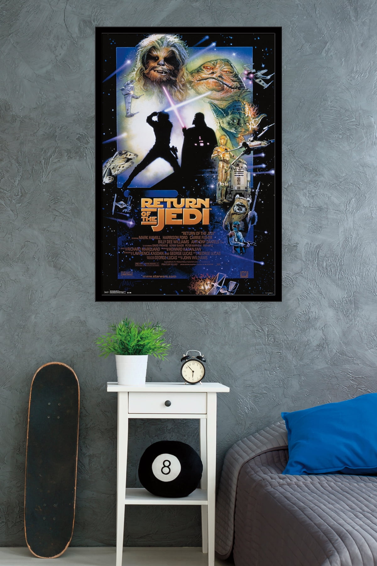 Star Wars: The Return Of The Jedi - One Sheet Wall Poster, 22.375" x 34", Framed