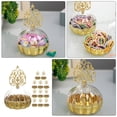 thumbnail image 2 of 12 cajas de almacenamiento de dulces, delicadas cajas de envoltura de dulces para bodas, transparentes, con cúpula., 2 of 7