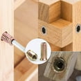 thumbnail image 3 of Threaded Wood Inserts Assorted Kit, Furniture Screw-in Nut Zinc Plated Surface Wear Resistance Rust Resistance Anti-Corrosion Anti-Oxidation for Easy Installation Wide Application (20PCS), 3 of 5