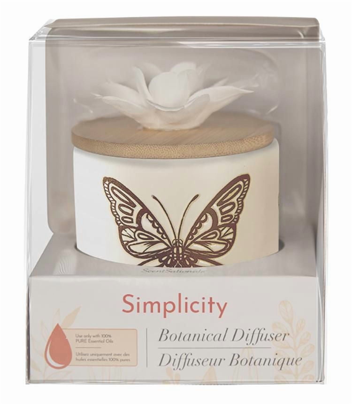 ScentSationals Botanical Diffuser - Simplicity, Ceramic Diffuser