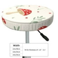 thumbnail image 4 of Fotbe Flat Mushrooms Stool Covers Round,Waterproof Round Bar Stool Covers Bar Chair Covers Washable Stool Cushion Slipcover for 12-14 Inch Chair-14 inch, 4 of 7